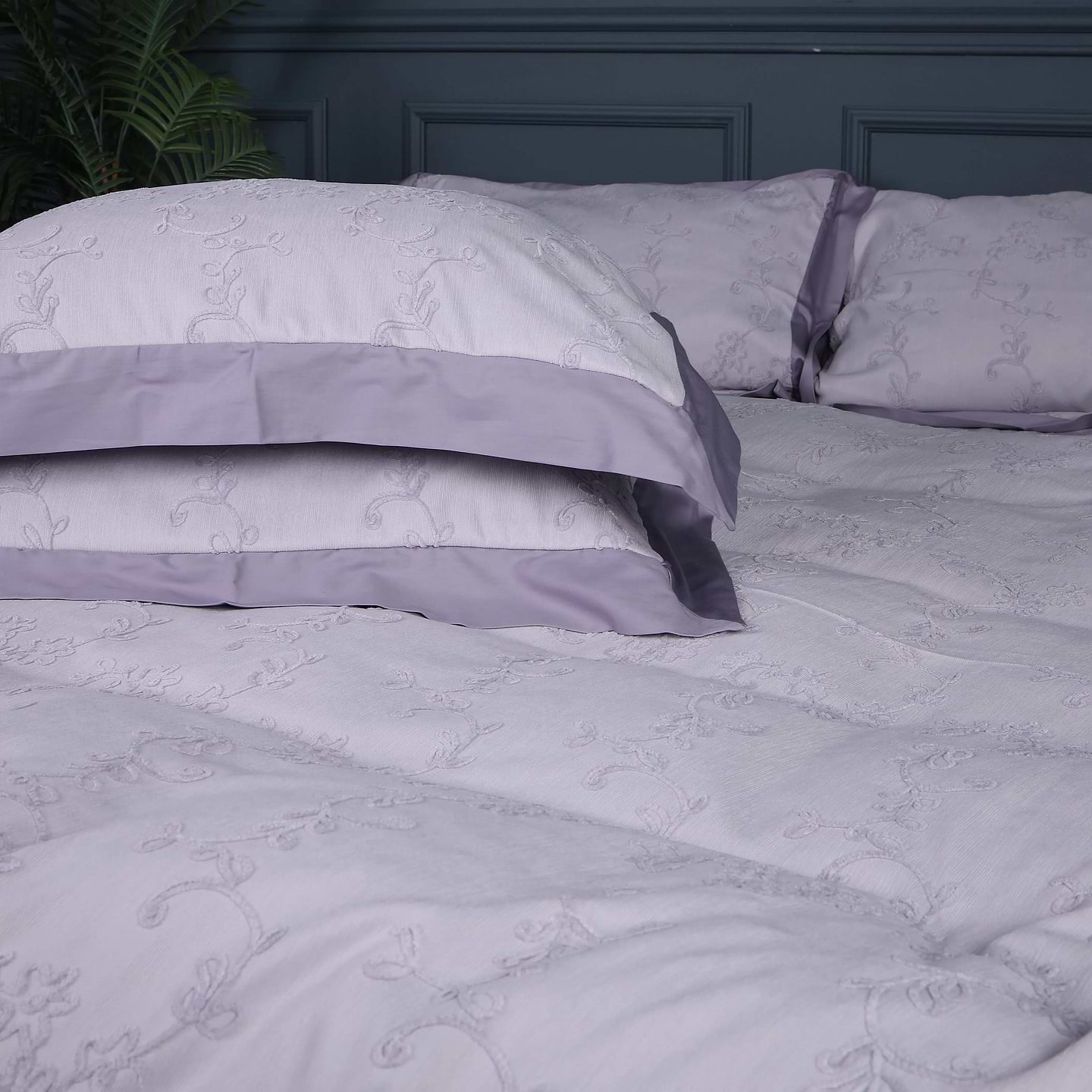 Комплект постельного белья MirSon Pique Cotton Gray depth 200х220 см (2200006536833)